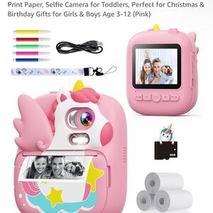 Pink Unicorn Kids Selfie Camera